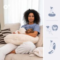 Le Doomoo Twisty Sweety Cream est un coussin 2-en-1 flexible pour grossesse et allaitement. Confort, design et ergonomie. Achetez-le sur Bebemaman.ma !