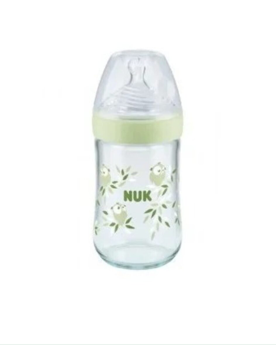 Nuk Biberon Nature Sense en Verre 240 ml – Vert