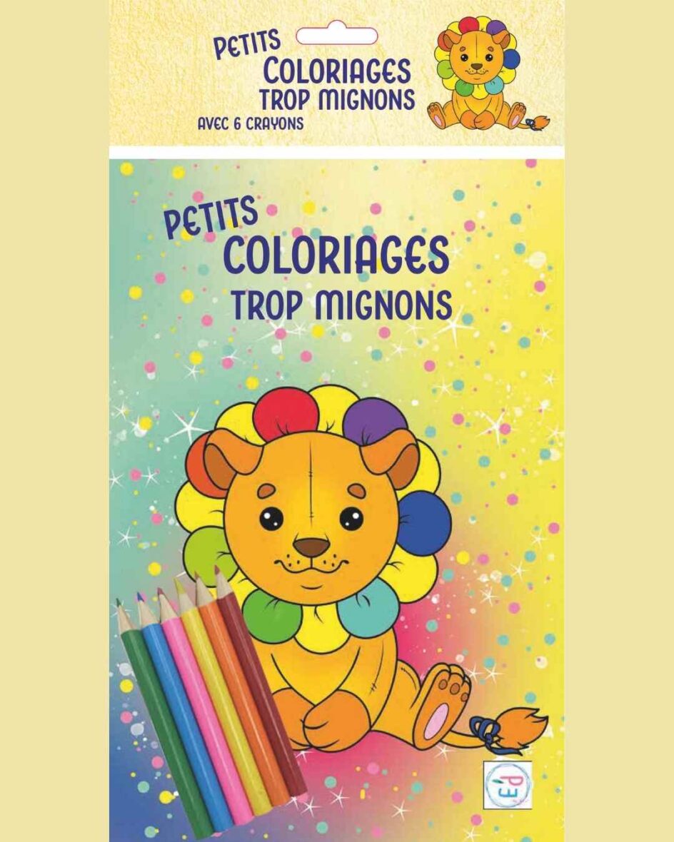 Petit Coloriages Trop Mignons – Lionceau