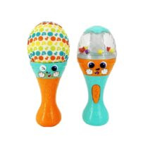 Stimulez l’éveil musical de bébé avec les Maracas WinFun Baby Shaker : sons rythmés, prise facile et design coloré pour développer l’ouïe et la motricité.