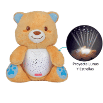 Apaisez votre bébé avec l’ourson veilleuse 2-en-1 Winfun : peluche douce + projecteur ciel étoilé + musique apaisante. Dès la naissance.