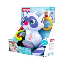 Hochet interactif Winfun Swing and Shake Pal : lumières, sons et prise facile. Stimule l’éveil de bébé dès 3 mois. Disponible sur bebemaman.ma.