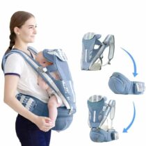 Le porte-bébé AIEBAO bleu accompagne votre enfant de 0 à 36 mois. Ergonomique, évolutif et ultra-confortable, il garantit sécurité et liberté au quotidien.