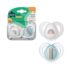 Lot de 2 sucettes Tommee Tippee Night Time 6-18 mois mixte – orthodontiques, phosphorescentes, en silicone sans BPA. Livraison rapide au Maroc.