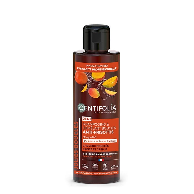 Centifolia Shampoing et Démêlant Boucles Anti‑Frisottis 2 en 1 – 200 ml