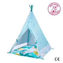 Découvrez le Tipi Jungle In & Out de Badabulle : protection UV FPS 50+, matelas waterproof, montage facile, pour jouer dedans comme dehors. Idéal dès 1 an !