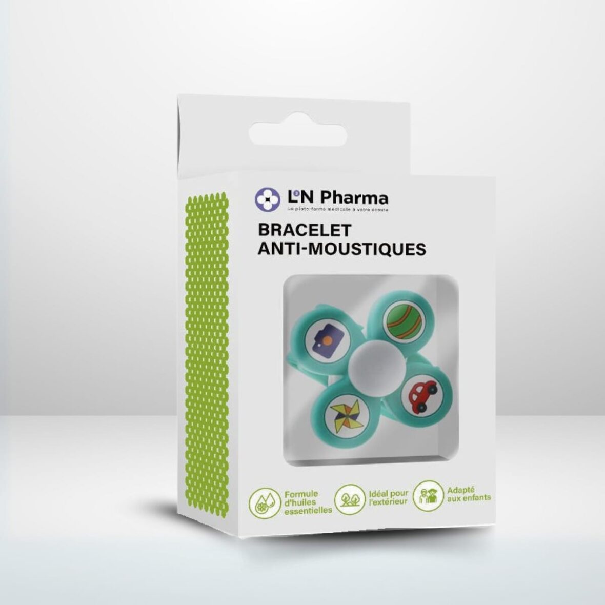 L2N Pharma Bracelet Anti-Moustiques Spinner Ludique