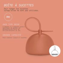 Bebemaman Suavinex Porte-Sucette Colour Essence Silicone