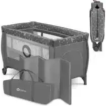 Découvrez le lit bébé 2 en 1 Lionelo Stefi Plus sur Bebemaman.ma : lit de voyage + parc, pliable, avec matelas et sac de transport. Pratique, compact et sûr dès la naissance.