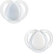 Lot de 2 sucettes Tommee Tippee Night Time 6-18 mois Gris – orthodontiques, phosphorescentes, en silicone sans BPA. Livraison rapide au Maroc.
