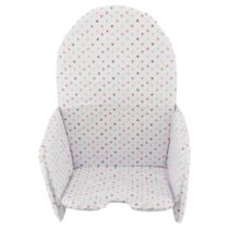 Coussin chaise haute Babycalin Triangles 28×38 cm – PVC imprimé, ouate polyester, réducteur/insert, imperméable et facile à nettoyer, OEKO‑TEX, parfait pour repas & confort.