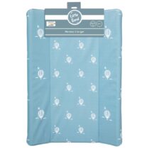 Matelas à langer Little Band Ballon Bleu (50×70 cm) – PVC imperméable, bords rehaussés, garnissage mousse, certifié OEKO‑TEX, nettoyage rapide à l’éponge.