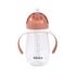 Beaba Tasse paille 300 ml Terracotta – étanche même ouverte, poignées amovibles, paille rebouchable, sans BPA, dès 8 mois.