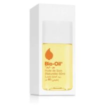 Bio‑Oil formule naturelle 60 ml : huile certifiée ISO 16128 à 100 % naturelle, aide à atténuer vergetures, cicatrices et teint irrégulier. Vegan, sans pesticide.