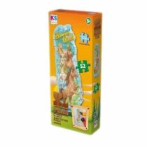 Puzzle KS Games chevaux XL – 52 pièces grand format (~35×92 cm), scène chevaux dans la nature, carton robuste, idéal dès 4 ans pour éveil et motricité.