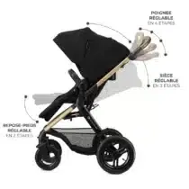 Retrouvez Kinderkraft Poussette Trio combinée 3en1 moov 2 XL noir aux meilleurs prix sur Bebemaman.ma . Livraison à domicile partout au Maroc.
