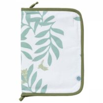 Protège carnet de santé Little Band Day Break – popeline coton, intérieur jersey, poche supplémentaire, fermeture zip, dimensions 25×18 cm fermé, certifié OEKO-TEX.