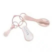 Beaba Set accessoires de toilette Vieux rose : thermomètre bain, brosse-peigne & coupe-ongles. Pratique, hygiénique et nomade pour bébé dès la naissance. Compact et léger.