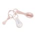 Beaba Set accessoires de toilette Vieux rose : thermomètre bain, brosse-peigne & coupe-ongles. Pratique, hygiénique et nomade pour bébé dès la naissance. Compact et léger.