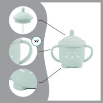 Apprenez à bébé à boire seul avec la tasse Isy Babymoov motif Renard. Anti-fuite, ergonomique et sans BPA. Dès 6 mois. Disponible sur bebemaman.ma.