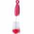 Brosse de nettoyage Suavinex 2‑en‑1 pour biberons et tétines. Poils souples, anse antidérapante, sans BPA. Nettoyage efficace et hygiénique dès la naissance.
