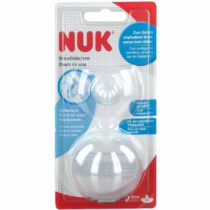 Bouts de sein NUK Taille L (24 mm) – lot 2 en silicone ultra-fin, formes triangulaires avec picots & 4 trous, protège mamelons sensibles, boîte hygiénique.