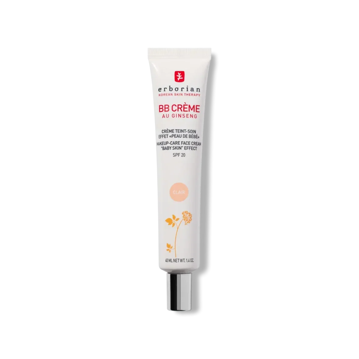 Erborian BB Crème au Ginseng SPF20 – Teinte Claire – Tous Types de Peau 40ml