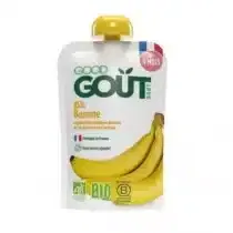 Good Goût Gourde Banane 120 g – Compote Bio Bébé dès 4 Mois