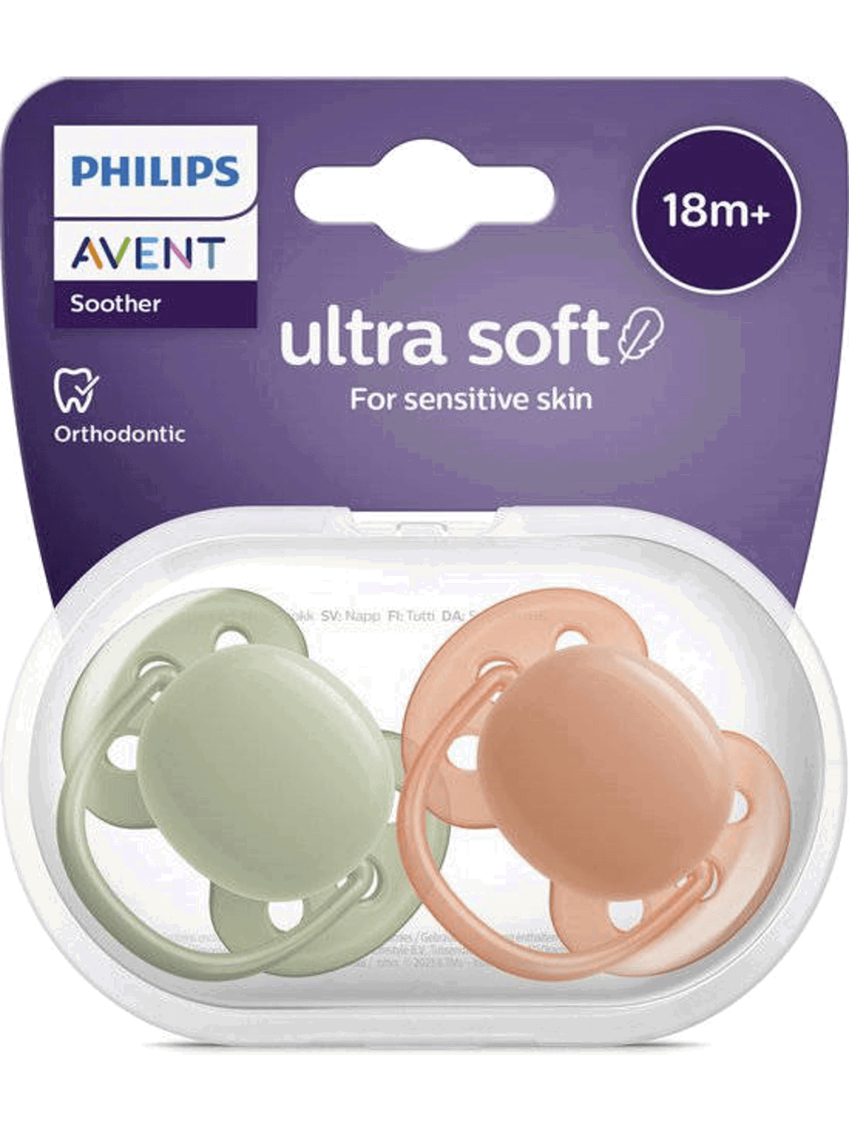 Philips Avent Sucettes Ultra-douces - Tétines Orthodontiques
