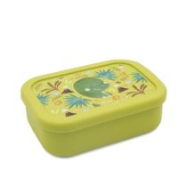 Sassi Lunch Box Cracky Dinosaure Vert – boîte repas enfant silicone écoresponsable