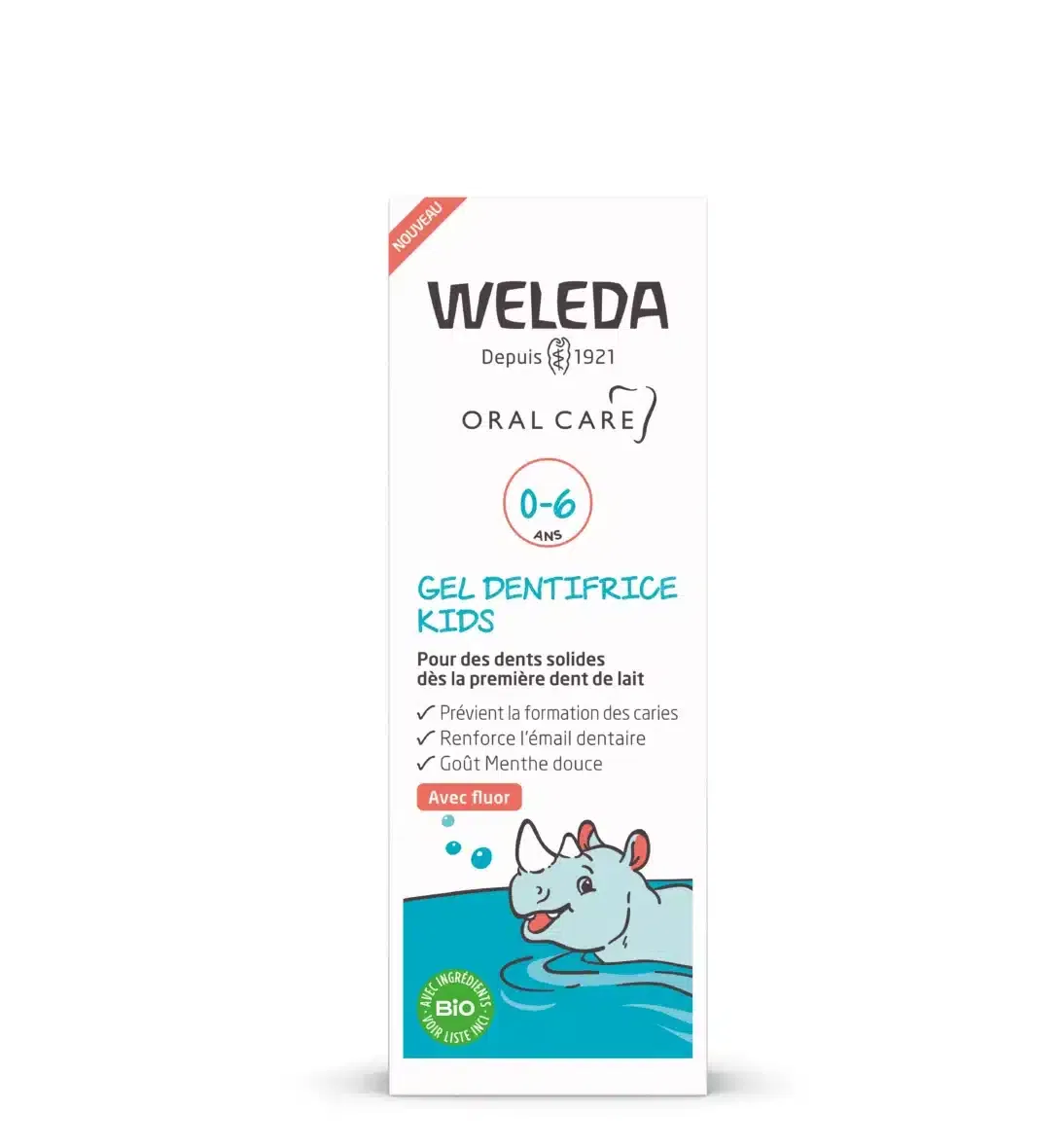 Weleda Gel Dentifrice au Fluor 0-6 ans – 50ml