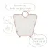 Bavoir Babycalin Greenland Lapins – 45x40 cm. Élastique et ventouses, parfait pour bébé dès 24 mois. Imperméable, pratique et lavable. Disponible sur BebeMaman.ma.