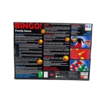 Jeu Bingo KS Games – 2‑16 joueurs dès 6 ans, grand format (31,5×23,6 × 16,7 cm), avec roue, boules, cartes et pions.