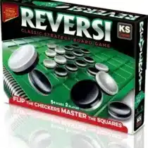 KS Games Reversi – jeu de stratégie 2 joueurs dès 5 ans, plateau et 64 jetons bicolores, dimensions boîtier 38×27×7 cm, CE.