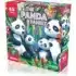 Puzzle KS Games Panda Family – 24 pièces grand format (≈34×48 cm), motif pandas en forêt, carton épais antireflet, conçu dès 4 ans pour éveil et motricité.