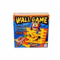 KS Games Wall Game – jeu d’équilibre mural pour 2 joueurs dès 4 ans, 44 briques, 3 blocs support, personnages, 2 spatules, 27×27×7,5 cm.