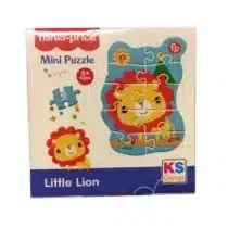 Mini puzzle Fisher-Price Lion – 10 pièces antichoc, dès 3 ans, développe la motricité, petit format pratique pour voyages ou cadeaux.