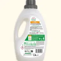 Lessive Love & Green 1,5 L – certifiée Ecocert & Dermatest 5 ★, 96,5 % d’origine naturelle, parfum fleur d’oranger, rechargeable, efficace dès 30 °C, adaptée aux linges de bébé.