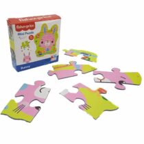 Mini puzzle Fisher-Price Lapin – 10 pièces antichoc, dès 3 ans, développe la motricité, petit format pratique pour voyages ou cadeaux