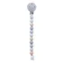 Attache‑tétine Nattou multicolore bleu – perles en silicone, clip ajustable, support universel, sans BPA, 21 cm, facile à laver et idéale dès la naissance.