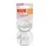 Sucette NUK MommyFeel 0‑9 mois – tétine en silicone ultra-douce, design imitant le sein, boîte réutilisable, sans BPA. Recommandée pour allaitement.