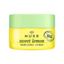 NUXE Sweet Lemon baume lèvres 15 g – 99 % naturel, 69 % bio, texture fondante, parfum citron meringué, nourrit et protège, végan, idéal pour lèvres sèches.