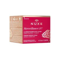 Crème Nuxe Merveillance Lift 50 ml – texture poudrée liftante, peaux normales à mixtes, huile de micro-algue, effet affiné + rides lissées en 2 mois.