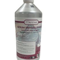 Petit Nez Sérum Physiologique 1 L – solution saline 0,9 %, flacon grand format, usage nasal et oculaire, adapté nouveau-nés, économique et pratique.