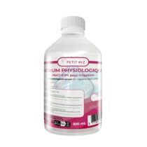Petit Nez Sérum Physiologique 500ml – solution saline 0,9 %, flacon grand format, usage nasal et oculaire, adapté nouveau-nés, économique et pratique.