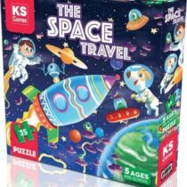 Puzzle KS Games « The Space Travel » – 35 pièces au thème spatial, format 33 × 23 cm, surface antireflet, dès 5 ans, renforce motricité & logique.