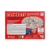 KS Games Trinkets – jeu d’attention et réflexes avec 372 cartes, tampons colorés, cloche, plateau interchangeable, 2‑6 joueurs dès 6 ans.