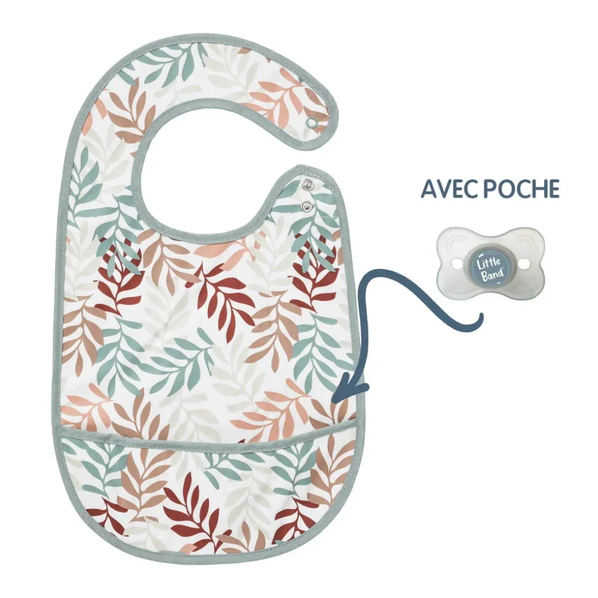 bebemaman_Bavoir_enduit_a_poche_6_mois_-_Feuilles_-