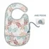Bavoir bébé motif Feuilles – Little Band 24x39 cm. Coton enduit imperméable, avec poche récupératrice. Idéal dès 6 mois. Livraison rapide sur BebeMaman.ma.