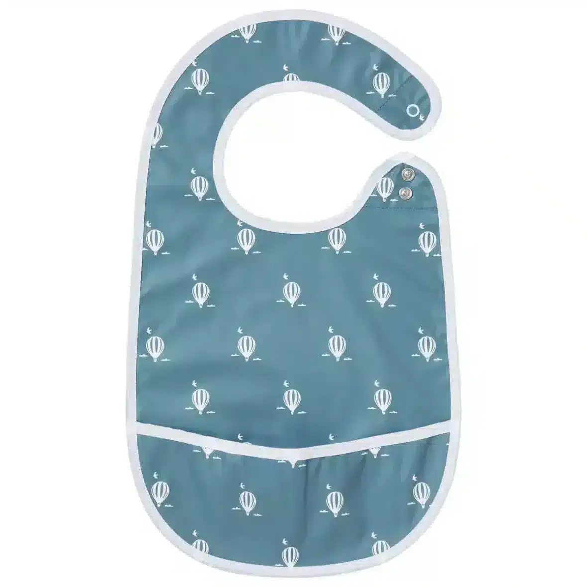 Little Band Bavoir à poche Montgolfière – Coton enduit 6m+